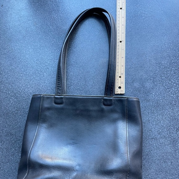 Coach Black Leather Bag - vintage - Picture 2 of 3